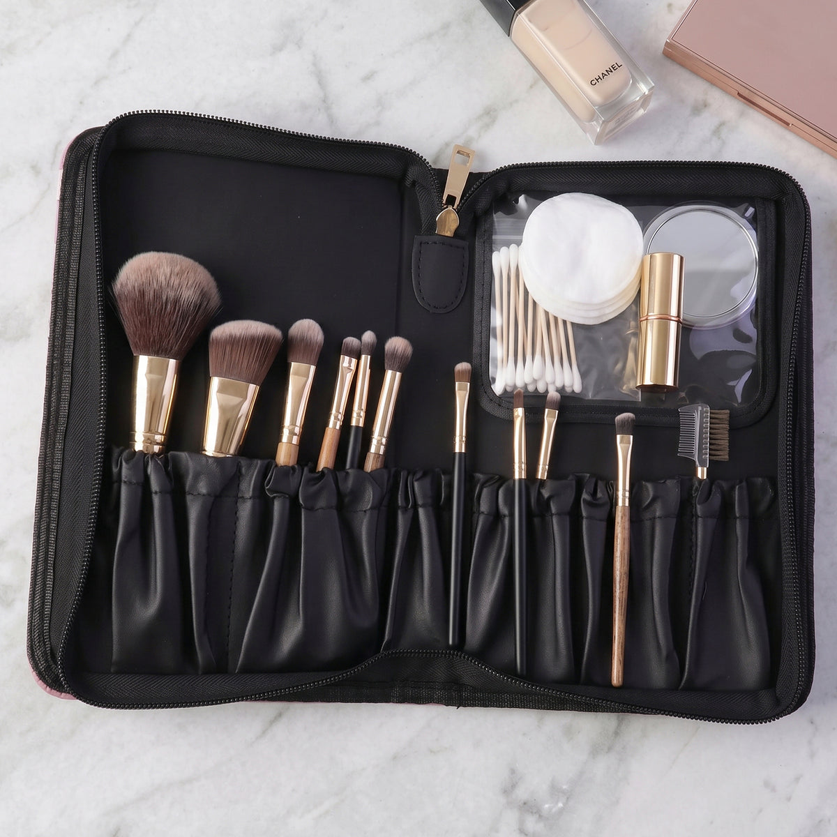 Stylish Makeup Organizer Bag 1 Pc Premium Zippered Cosmetic Pouch