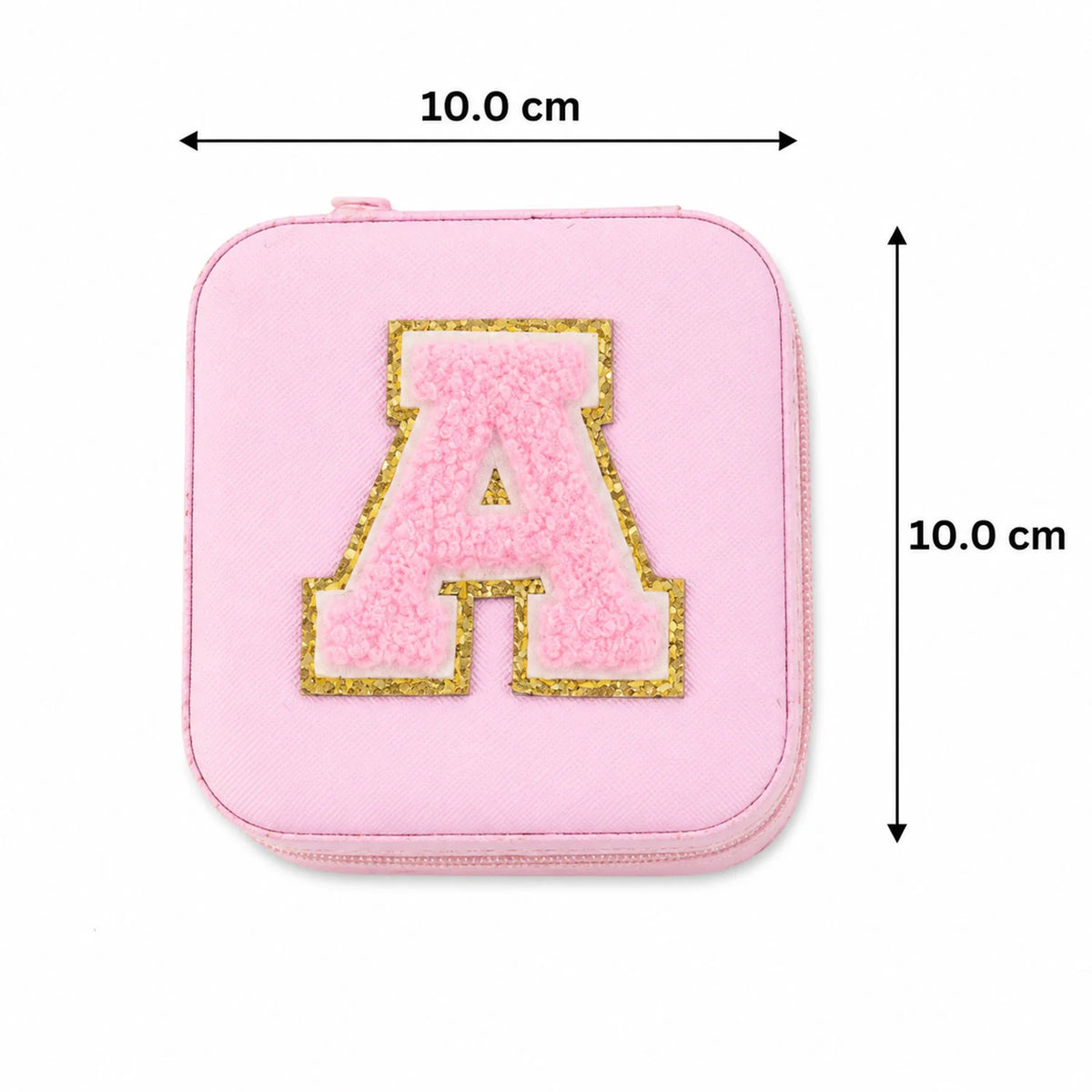 Mini Travel Jewellery Organiser Box with Zipper Closure (1 Pc)